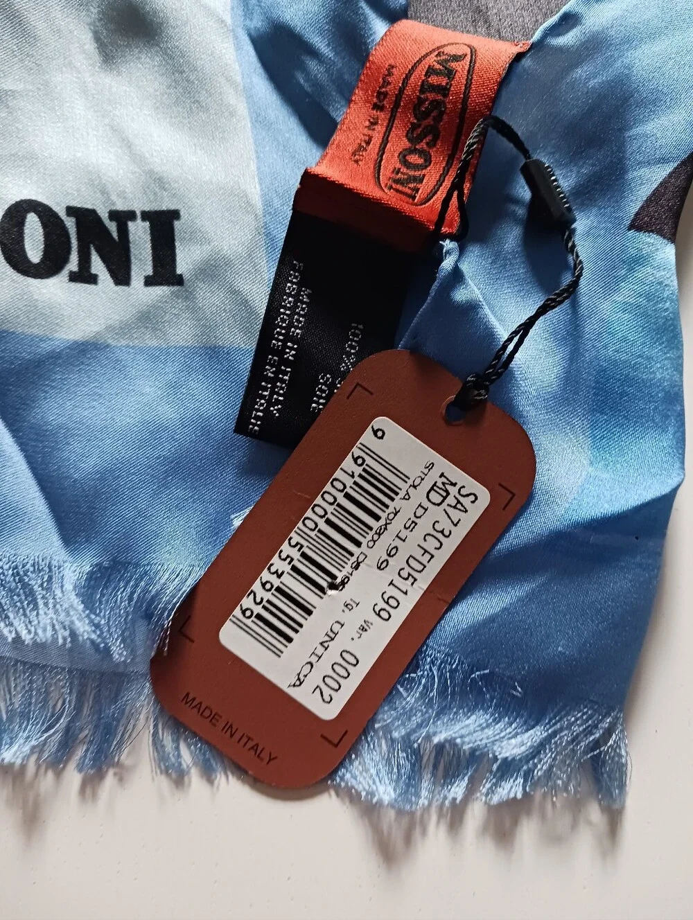 NWT Missoni Silk Scarf